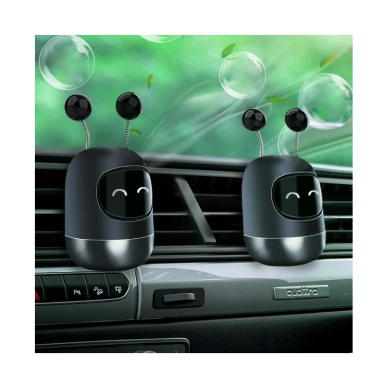 Cute Robot PE Car Vent Air Freshener Diffuser Clip Car Perfume For Auto Vent Custom Car Air Freshener For Air Conditioner