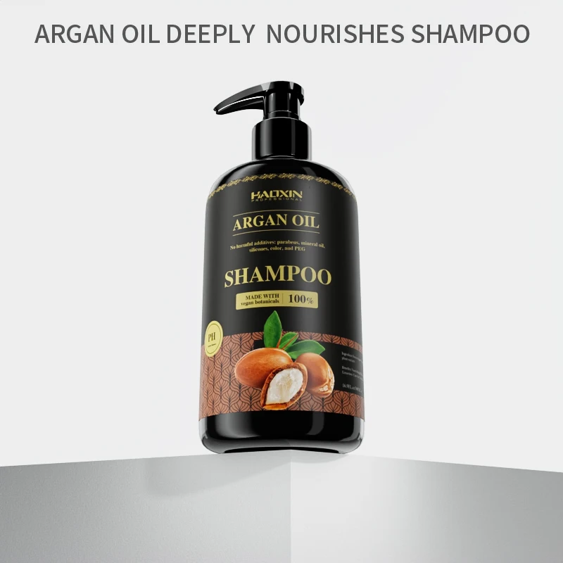 Factory herbal men women argan oil care shampoo natural eco private label clean oily hair dandruff anti hair fall shampoo