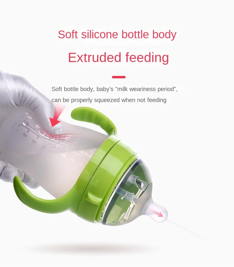 Everystep Nano Silicone Baby Bottle Bisphenol Free Food Grade Bottle With Handle