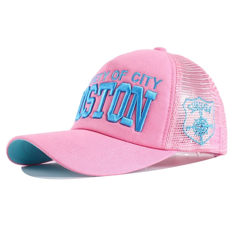 Custom 5 Panel Breathable Summer Embroidery Mesh Baseball Cap