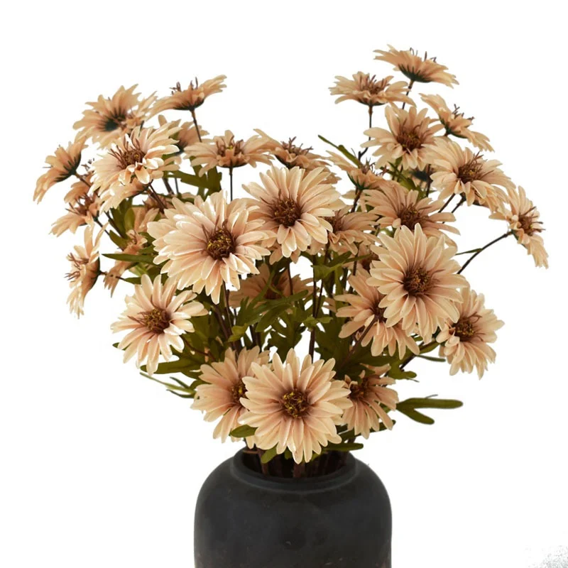 Buying Factory cheap price wholesale 5 Heads daisy Artificial silk flowers for hanging