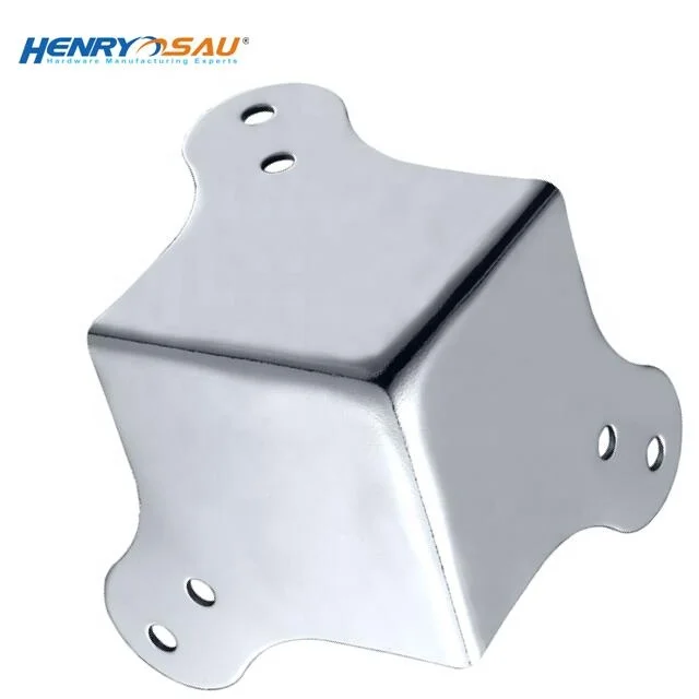High Quality case Hardware Accessories Pressed Triangular Corner Jumbo 3-leg Suitcase Corner Protectors Box Corner Protectors