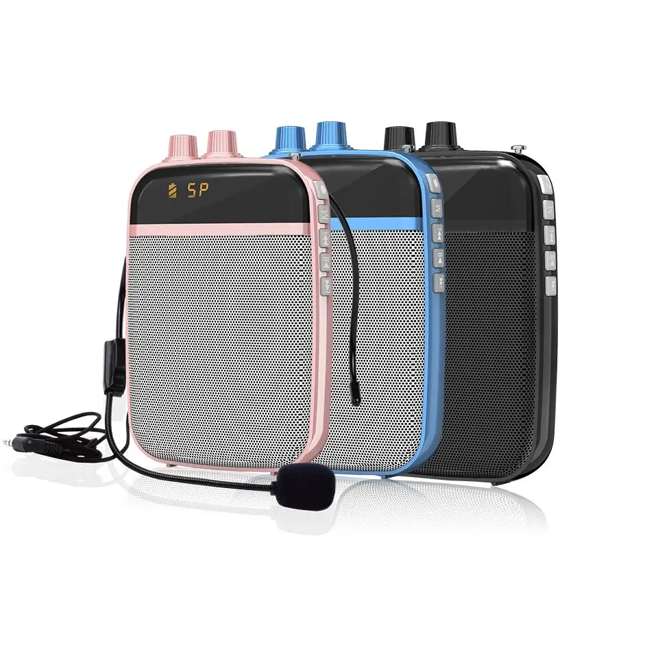 Многофункциональный Усилитель Голоса Мини Портативный Музыки Стерео Домашние Аудио Колонки с Записи FM-Радио