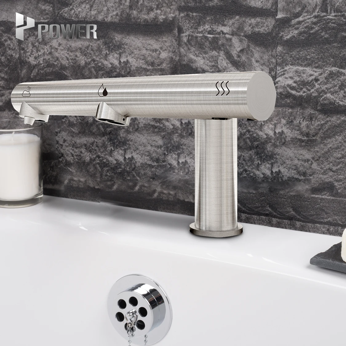 Self-Designed Sensor High Speed Brushless Motor Automatic Soap Dispenser Faucet Bathroom 3 In 1 Smart Hand Dryer