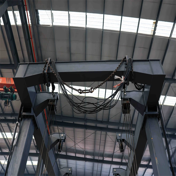 Customized new hydraulic double beam gantry crane 30 ton 50 ton rubber tyre gantry crane