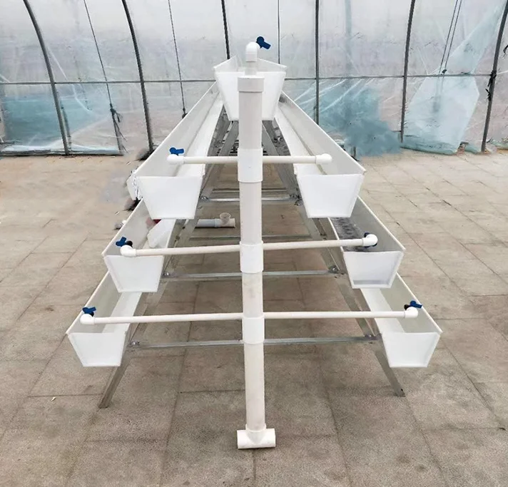 Vertical Planting Cultivation PVC Plastic Growing Gutter Greenhouse Kit Soilless Cultivation for Strawberry and Vegetable