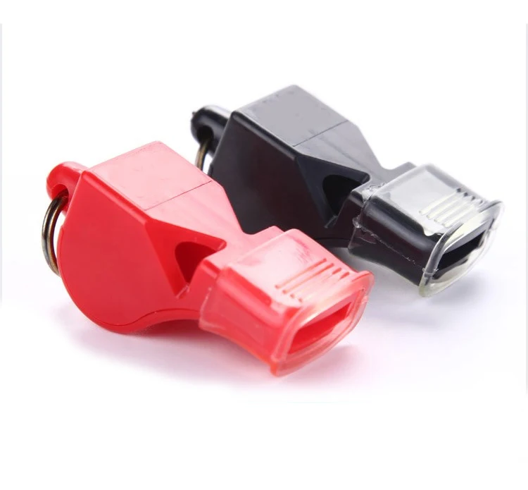 JIURAN custom Outdoor emergency Survival plastic Whistles football basketball soccer sports Referee Whistle With Lanyard