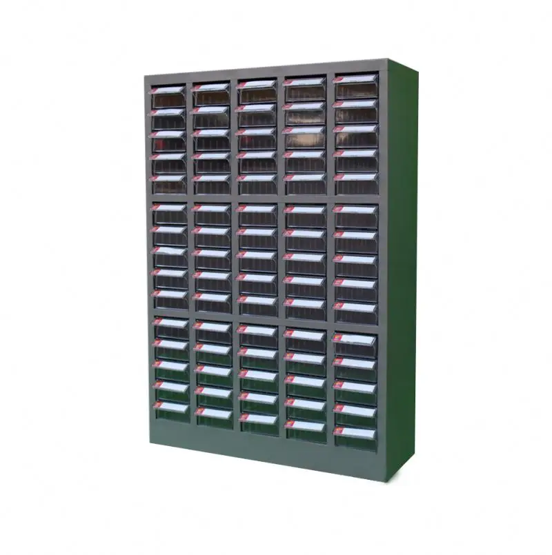Plastic storage cabinet and drawer cabinet component parts cabinet