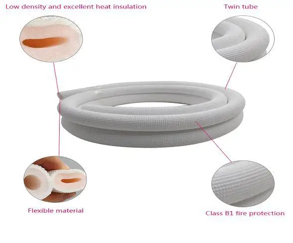 IXPE Pipe insulation foam White PE Foam Pipe Insulation tube for Air Conditioning and Water Pipe Insulation