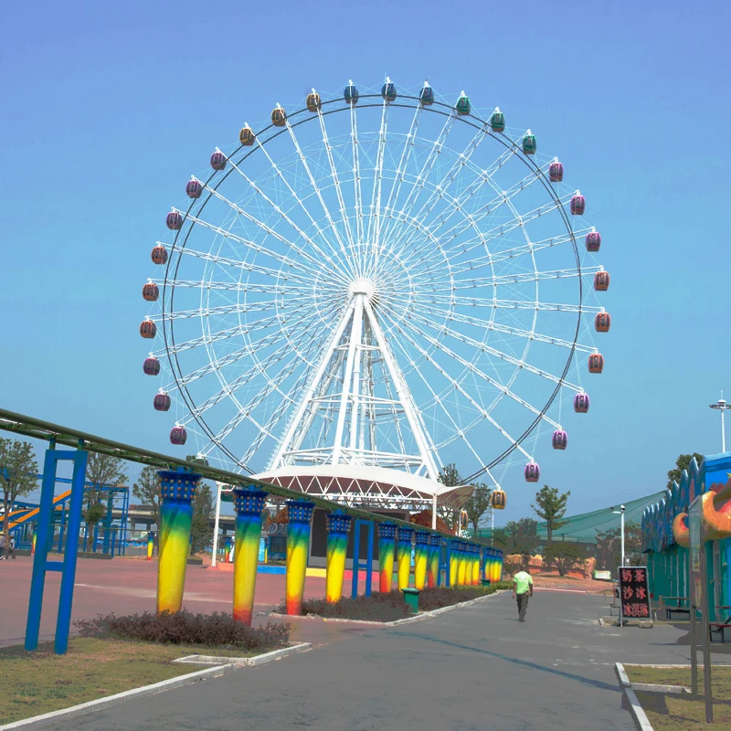 Amusement Park Equipments  Fairground Rides 65m  Ferris Wheel For Sale