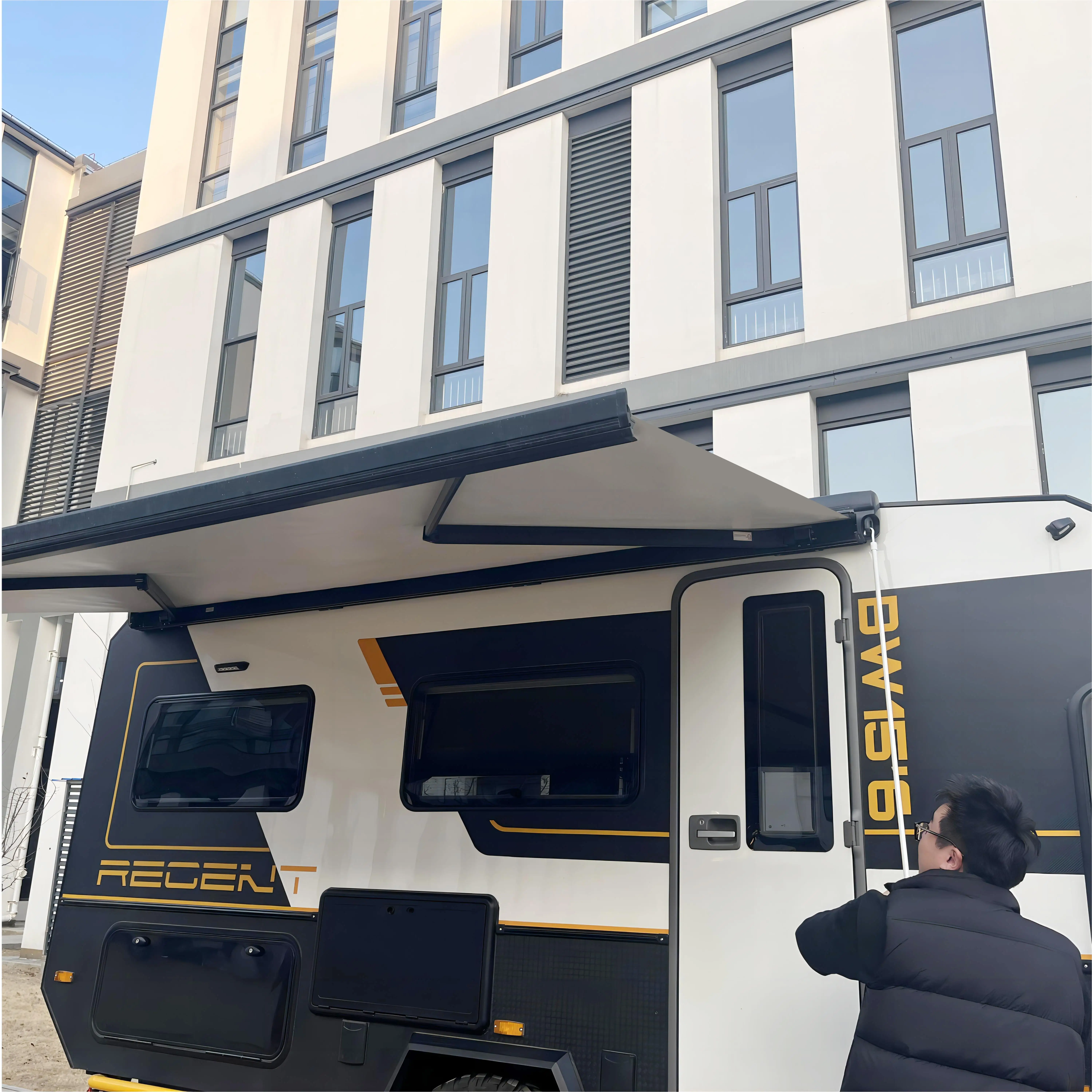 Wareda Motorhome Caravan RV Transit Van Conversion Crank Camping Awning