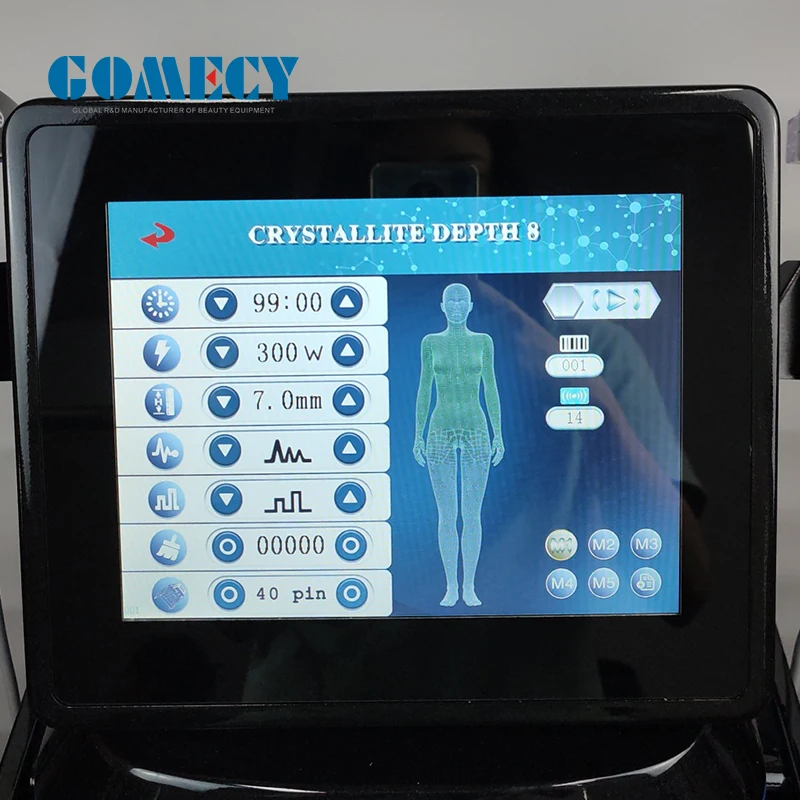 Fractional rf micronee face lifting beauty machine GOMECY 3 in 1 micro nee skin tightening morpheus 8