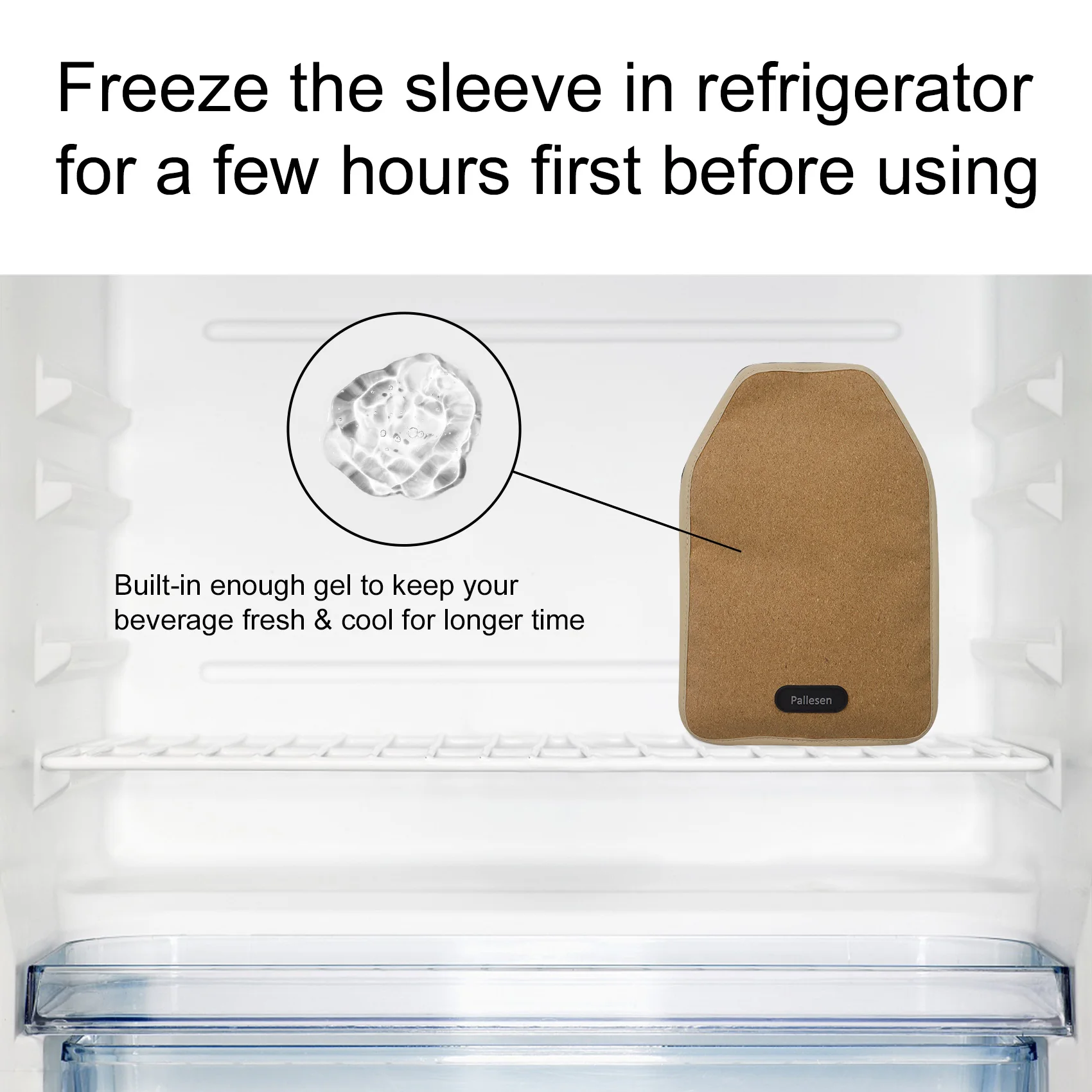 Senwo Portable Wine Cooler Sleeve /Reusable Wine Bottle Chiller / Keep Wine Cool and Refreshing for Standard Size Bottles