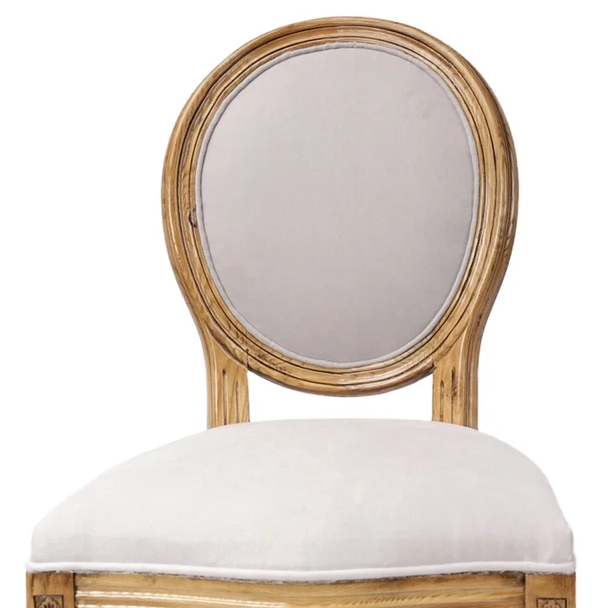 Antique Louis chair/Vintage round back dining chair