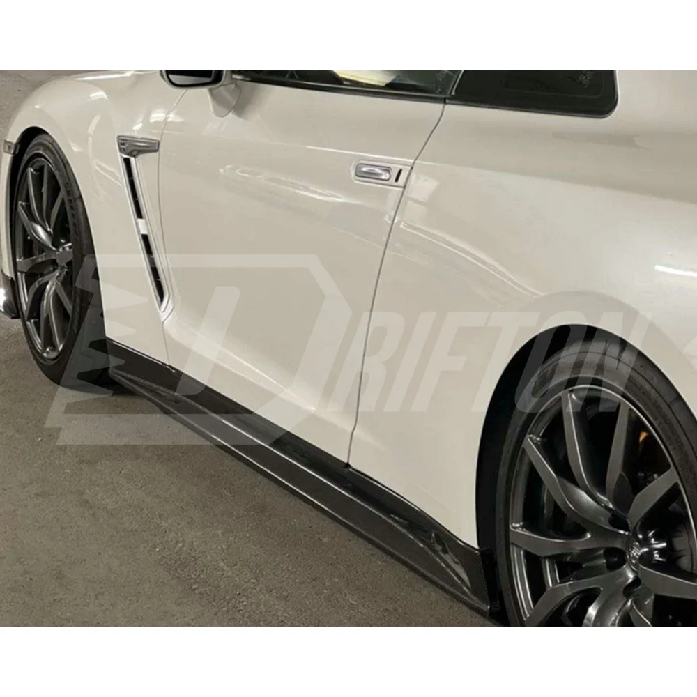 Боковая юбка из углеродного волокна в стиле ZELE для Nissan R35 GTR BodyKit