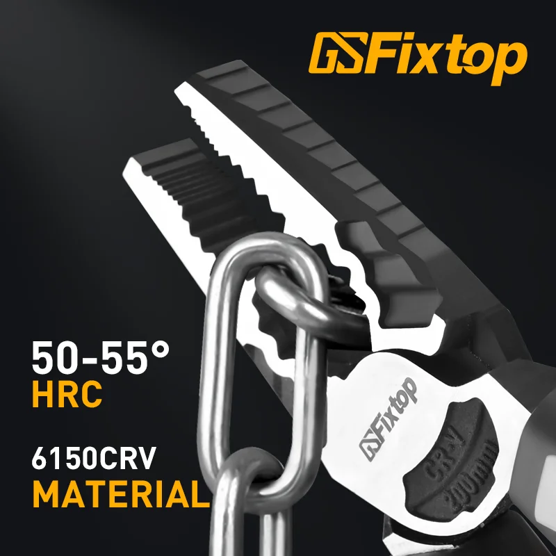 GSFixtop 10162-10164-10165 немецкий тип профессиональные щипцы из хромованадиевой стали TPR Захваты с длинным носом плоскогубцы для резки