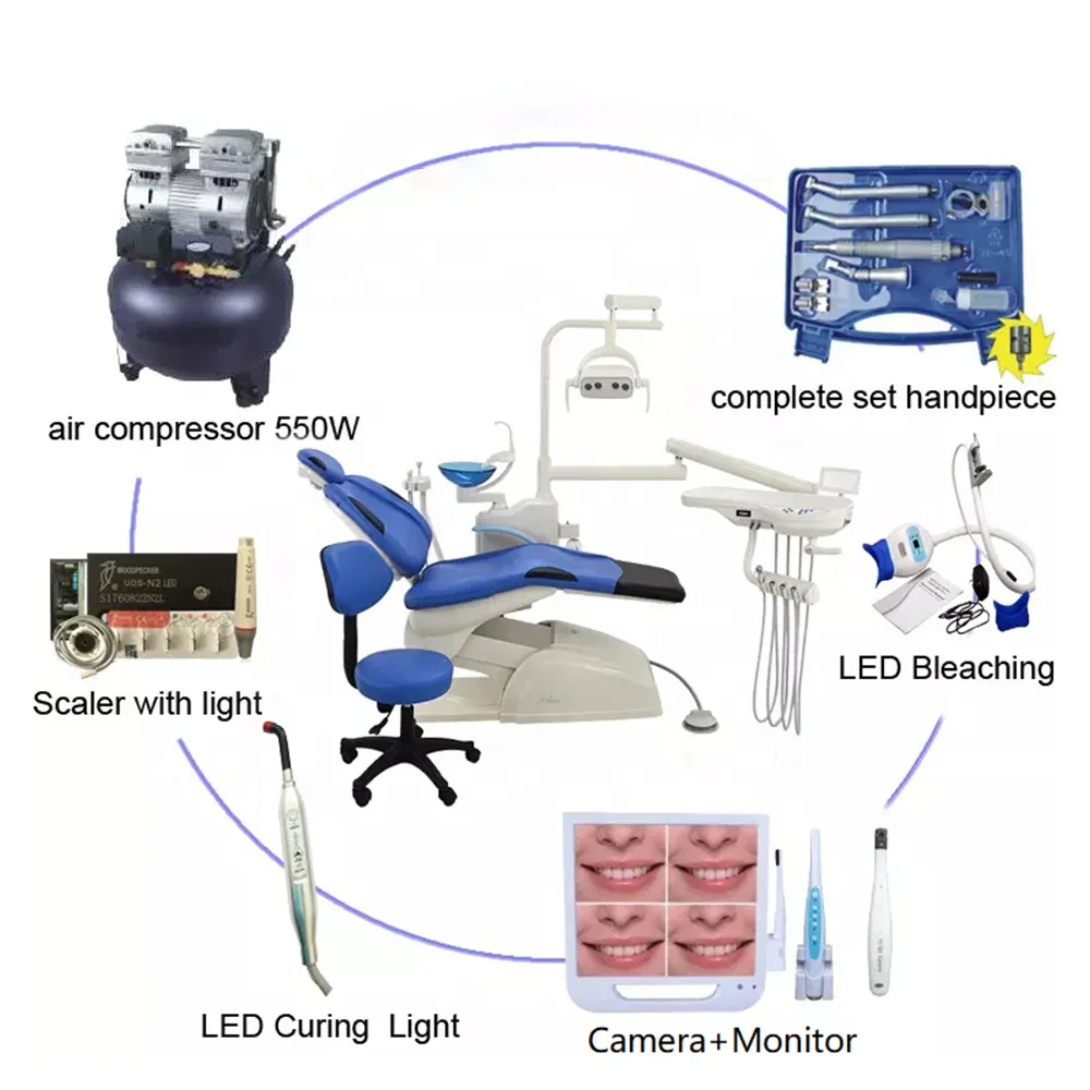 LTDC14 Dentistry Equipment Hospital Clinics Luxury Full Set Dental Chair Unit