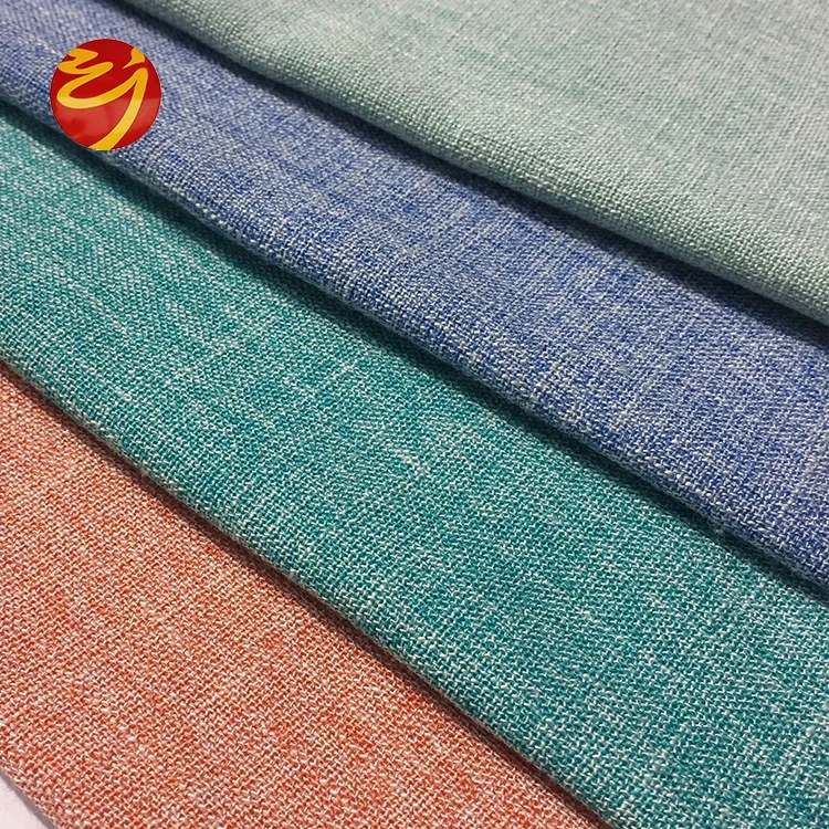 
Wholesale Chinese Cheap 100% Polyester Jute Faux Linen Sofa Fabric For Room Furniture 