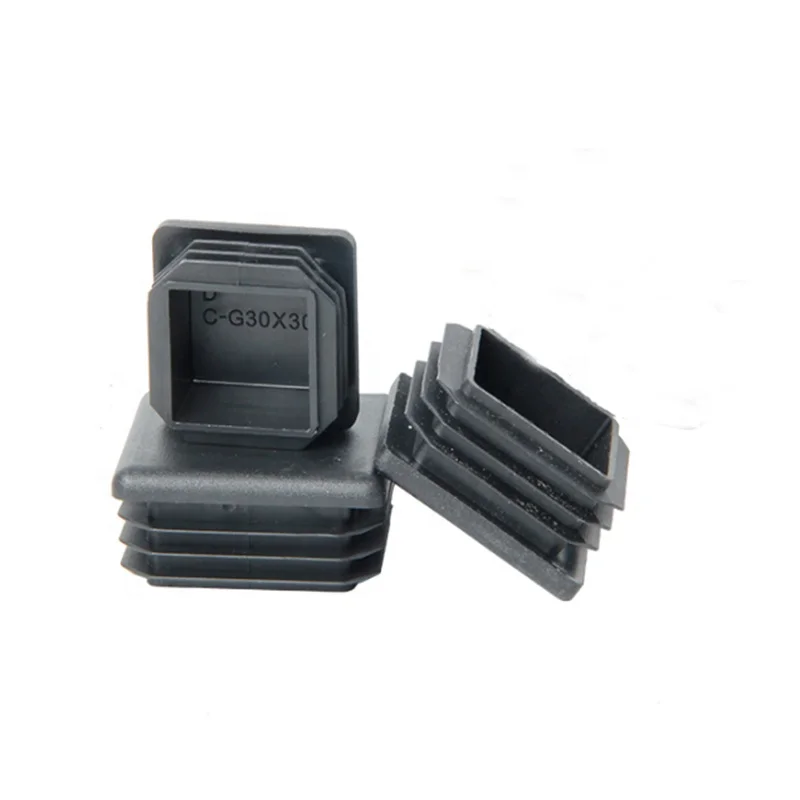 10x10 13x13 15x15 19x19 22x22 20x20 25x25 28x28 30x30 32x32 35x35 40x40 42x42  black square tube pipe end plug plastic end cap