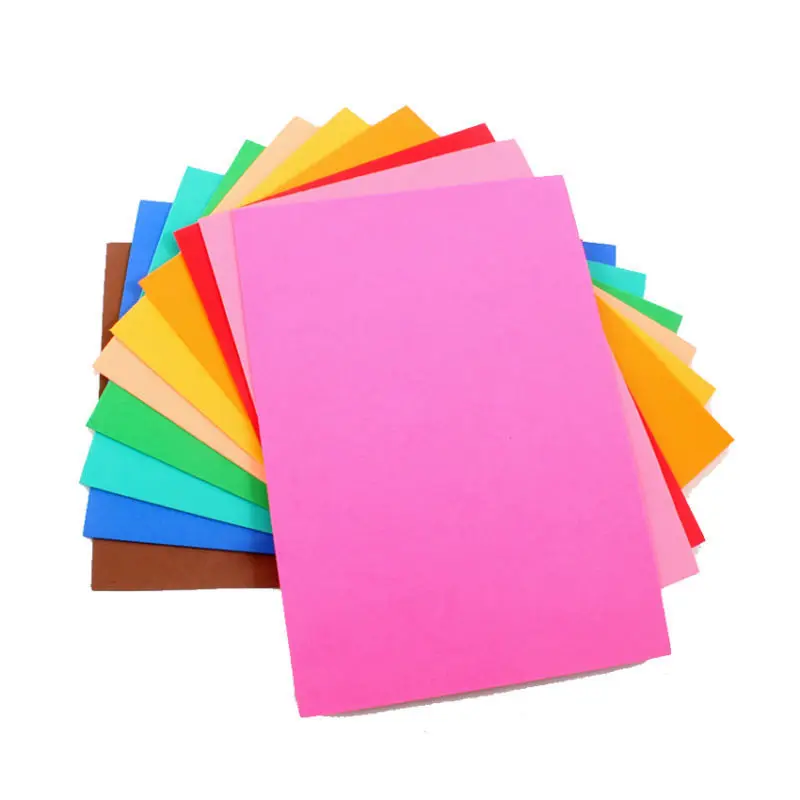 eco-friendly fabric eva foam sheet 10 Sheets/bag Thick Multicolor A4 Eva Foam Paper