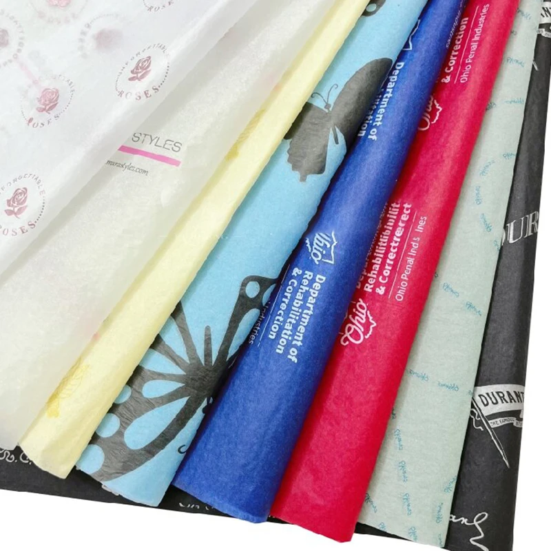 Wholesale Christmas Custom Tissue Paper Gift Wrapping Paper Uncoated Pulp with Floral Design Crafts Chemicals Food Industries