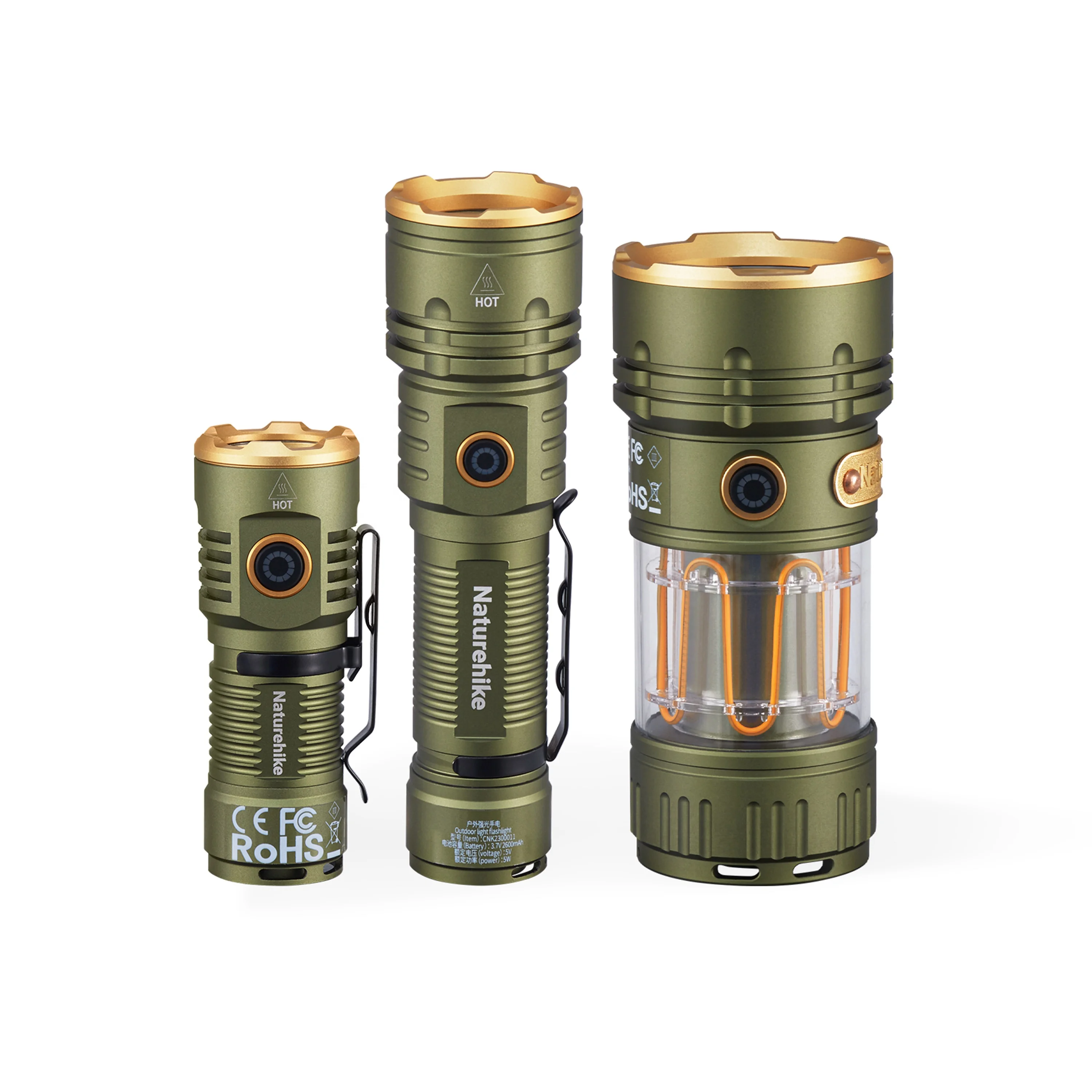 Naturehike Portable Rechargeable outdoor camping flashlight Mini Led Flashlight