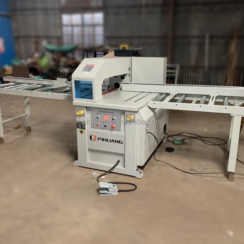 25inch width woodworking cutting saw Pinliang MJ276B Pneumatic wood cross cut off saw machine
