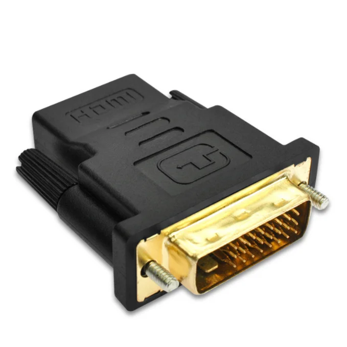 Gold plated HDMI to DVI adapter HD two-way mutual conversion DVI to HDMI connector 24+1/24+5