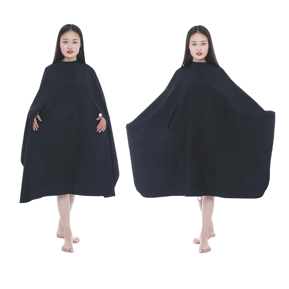 SMETA Sedex Audit 4P factory Professional Salon Client Hair Cutting Cape Gown, Barber Haircut Cape with armholes