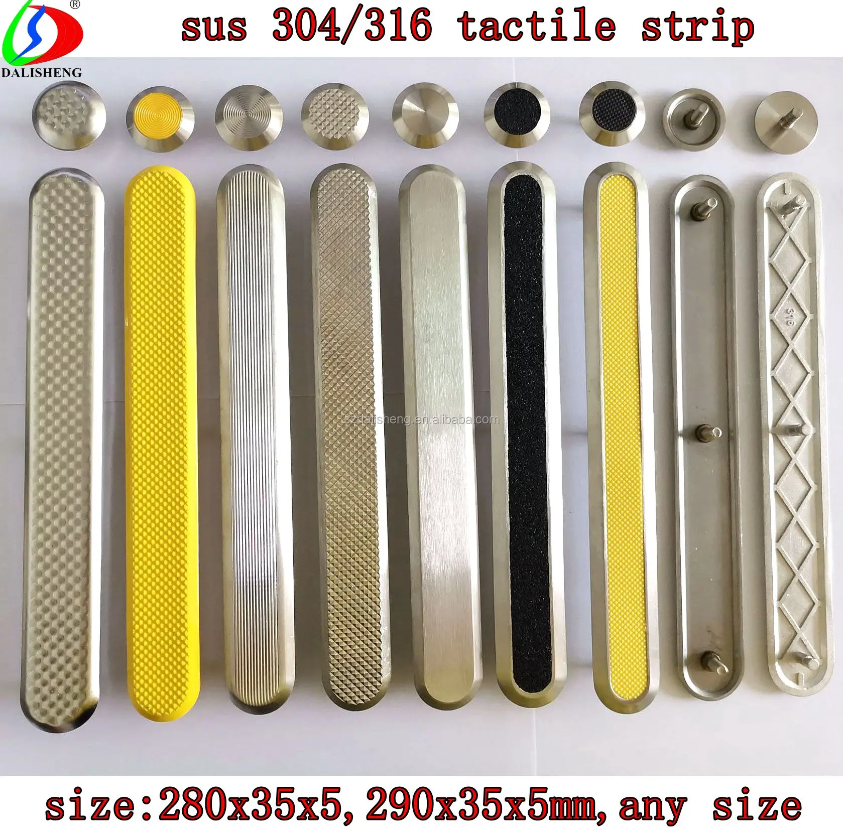 Stainless Steel Tactile Indicator Studs Strips Paving Tiles Warning Indicators For Blinds guiding