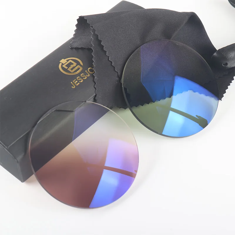 Gradient Resin Lens Grey with HC Coating Lenticular Vision Effect Brown Color