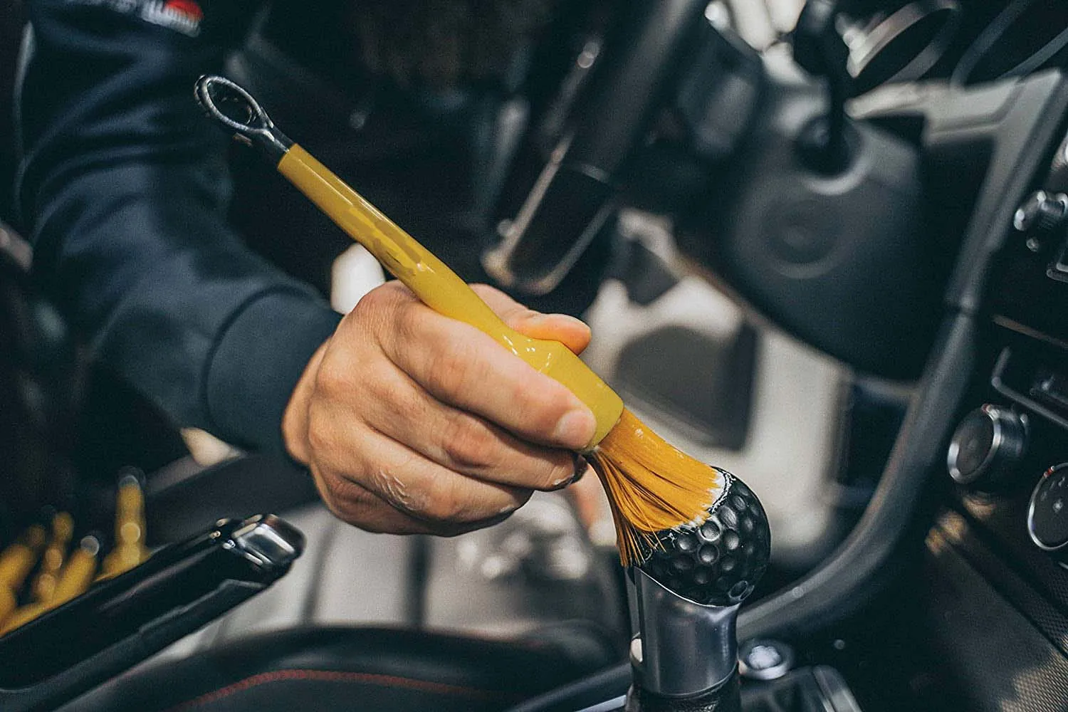 hog hair soft bristle car wash detailing brush