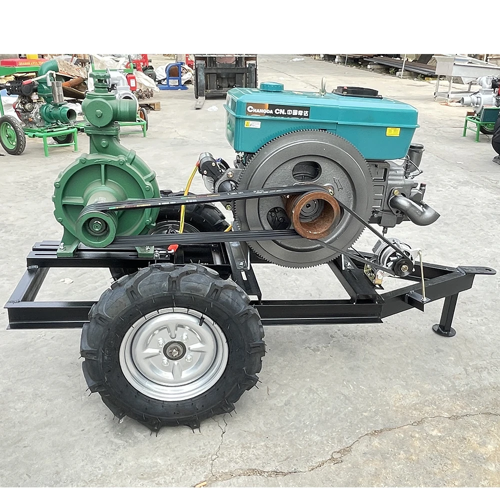 4-inch high-pressure spray pump, long water delivery distance, diesel engine driven high-head pump