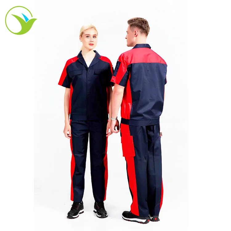 
Wholesale Professional Automobile Men Overalls High Waisted Summer Workwear Uniform 