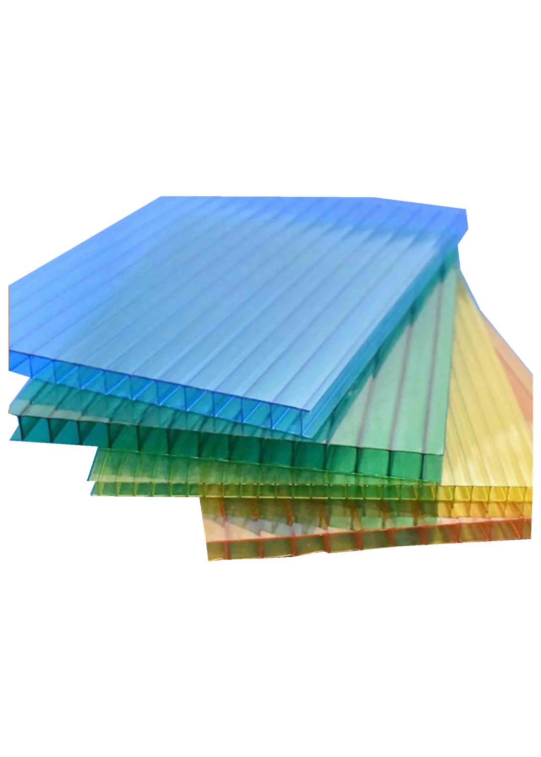 Поликарбонатный матовый кристаллический поликарбонатный лист с двумя стенками полый