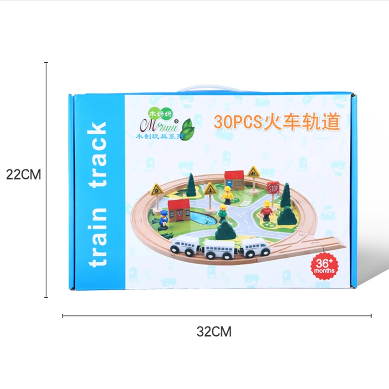 Amazon hot sale 2020 NEW wooden train track set toys wholesale  special offer train set toy of girls boys