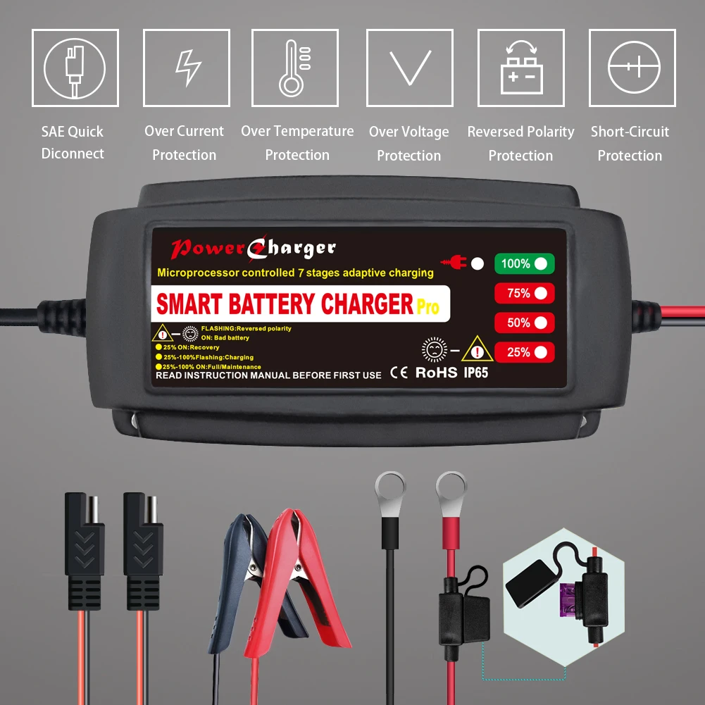 EPA1205 12V 5A sealed lead acid battery charger