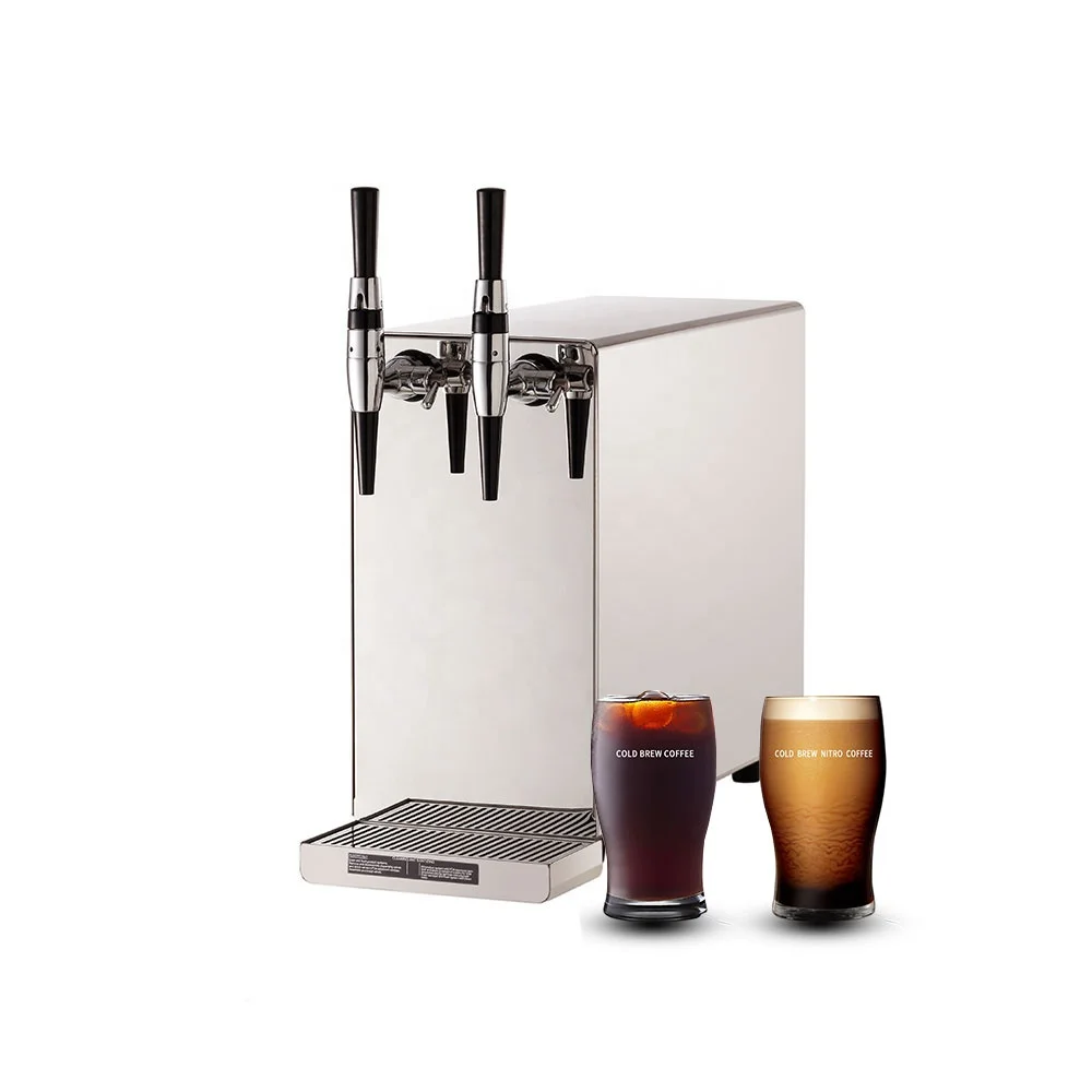 Bag-in-box  NEW design desktop nitro cocktail machine nitro juice dispenser Two faucets for commercial coffee machines