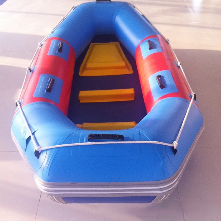 Outdoor Water Equipment Inflatable Drifting Boat Lifeboat Rescue Raft Boat with Thickened PVC Material