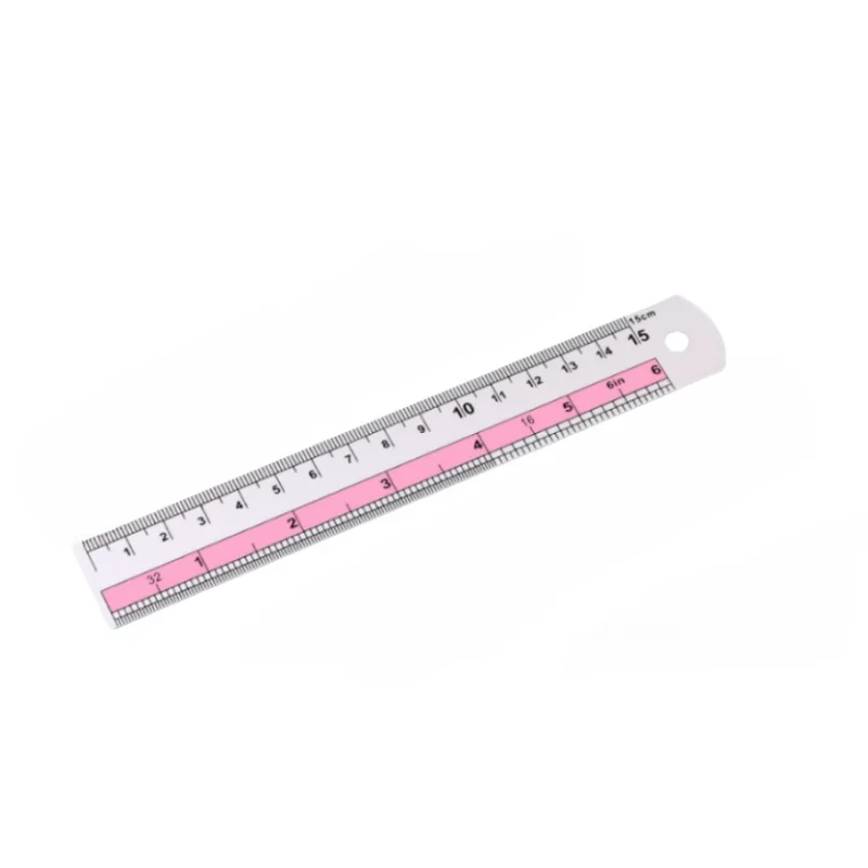 The New Flexible Stainless Steel Etched Scale Metallic Straight Ruler for Student to Draw Straight Lin