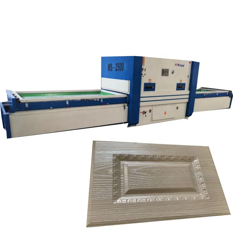 Woodworking furniture door cabinet pvc laminating vacuum membrane press machine