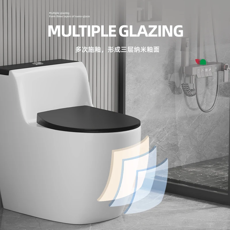 Floor Mounted New Design Best Sale Porcelain Sanitary Ware Bathroom Ceramic Siphonic One Piece Toilet Bowl