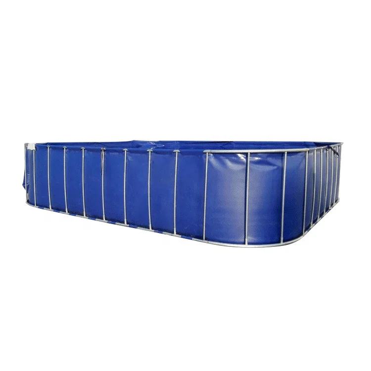 Round Shape Collapsible PVC Coated Fish Pond Tank Material Tarpaulin Cover