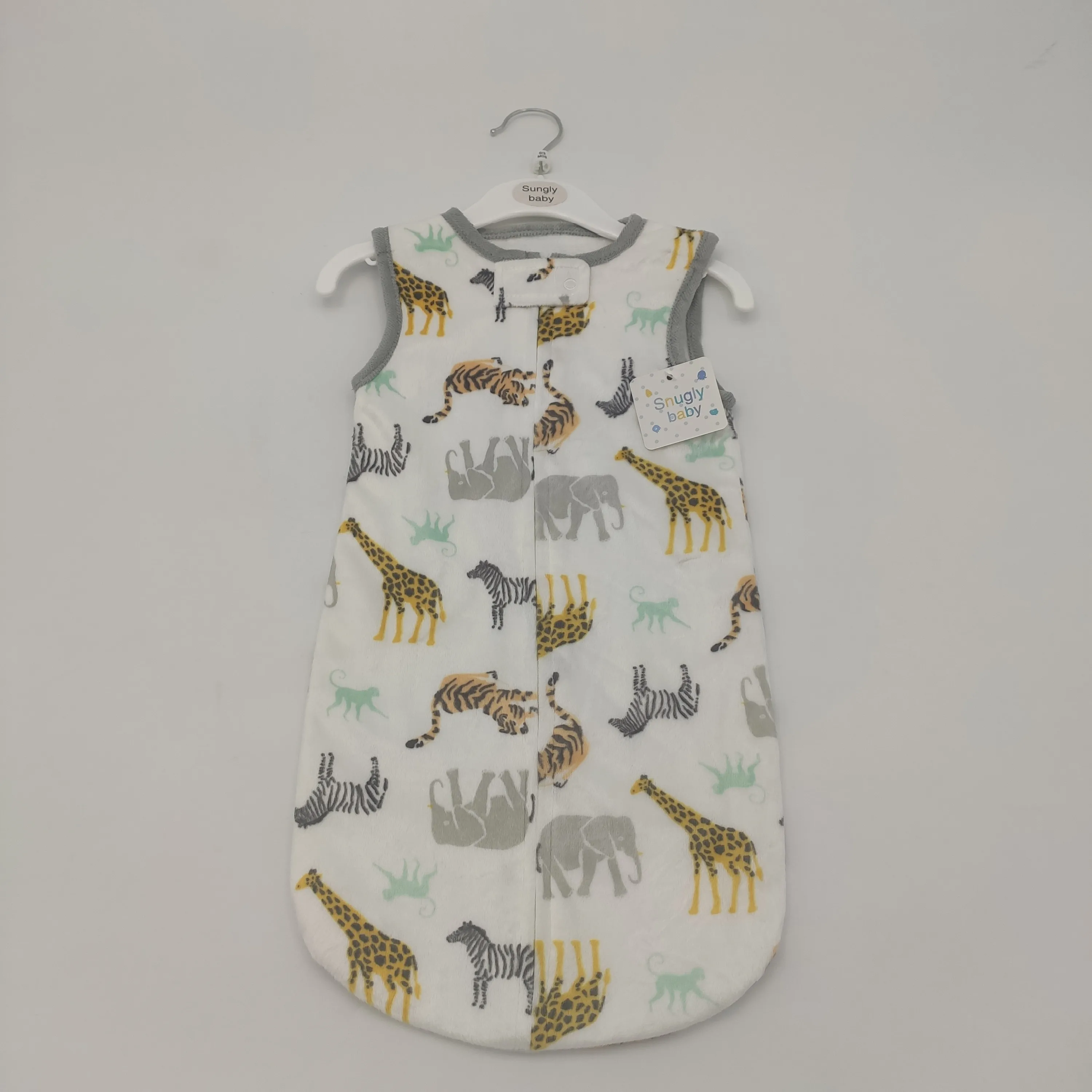 Wholesale Baby Printed Sleeveless Zipper Baby Wearable Blanket Baby Sleeping Bags for Newborn