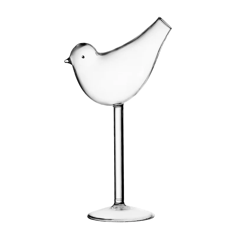 160ml Bird Cocktail Glass Bird Shaped Martini Glass Clear Fancy Drinking Glasses Unique Wine Glasses For Party Wedding