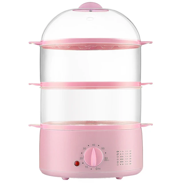 2021 Hot Sale High Quality Home Multifunction Timer Egg Boiler Three-Layer Large Capacity Mini Automatic Electric Egg Boiler