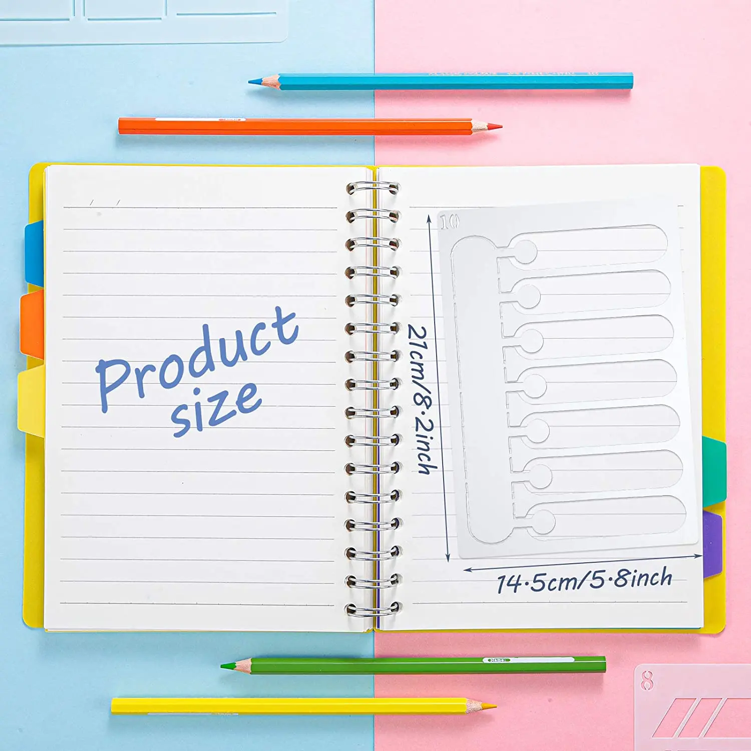 26 Pieces A5 Journal Stencils Plastic Planner Set DIY Templates Planner Weekly Layouts Bullet Dot Grid Journal Stencils for DIY