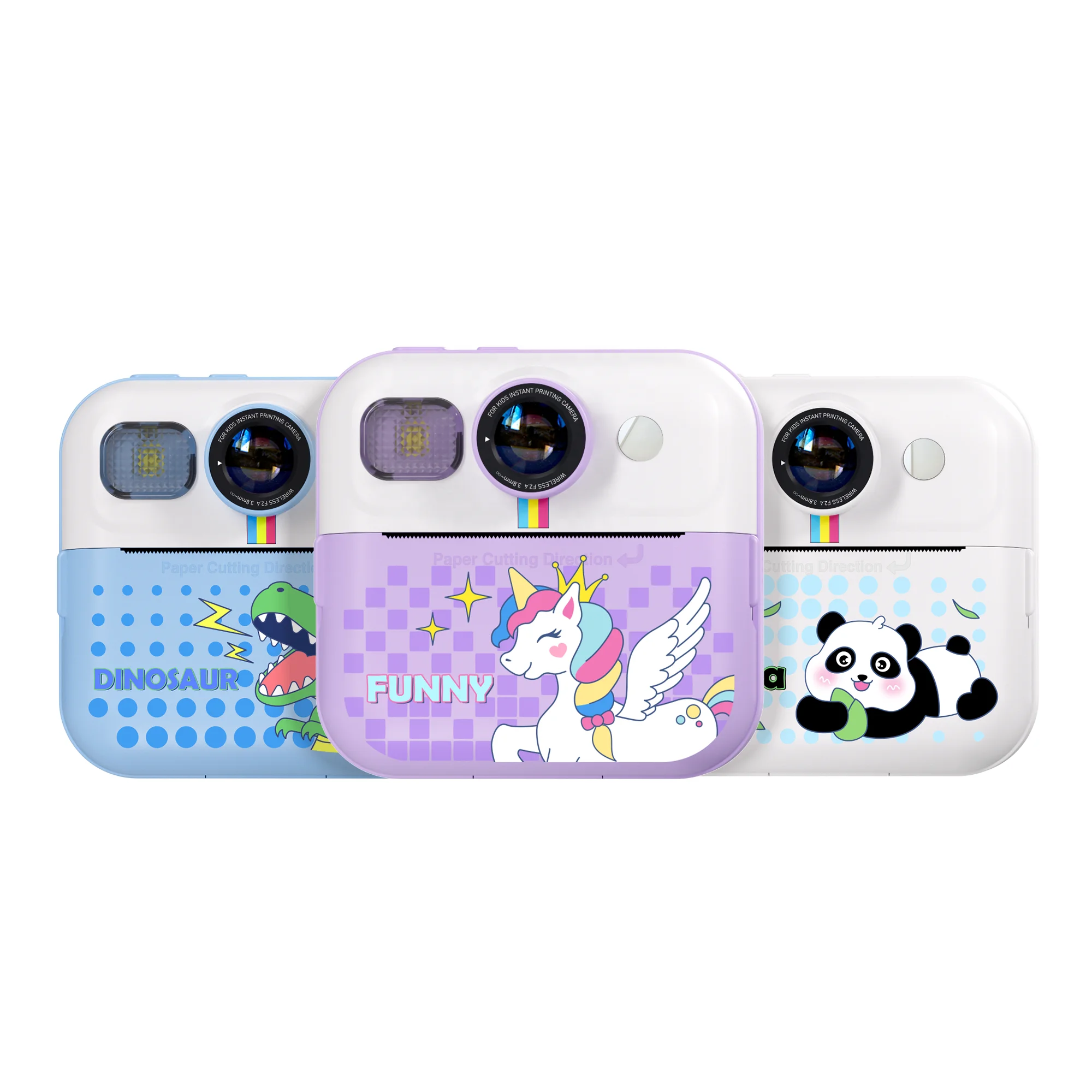 YMX CP02 Game Music Endearing Printing Photo DIY Kids Instant Print Camera for Girl Boy Children Child Baby Welfare home gift