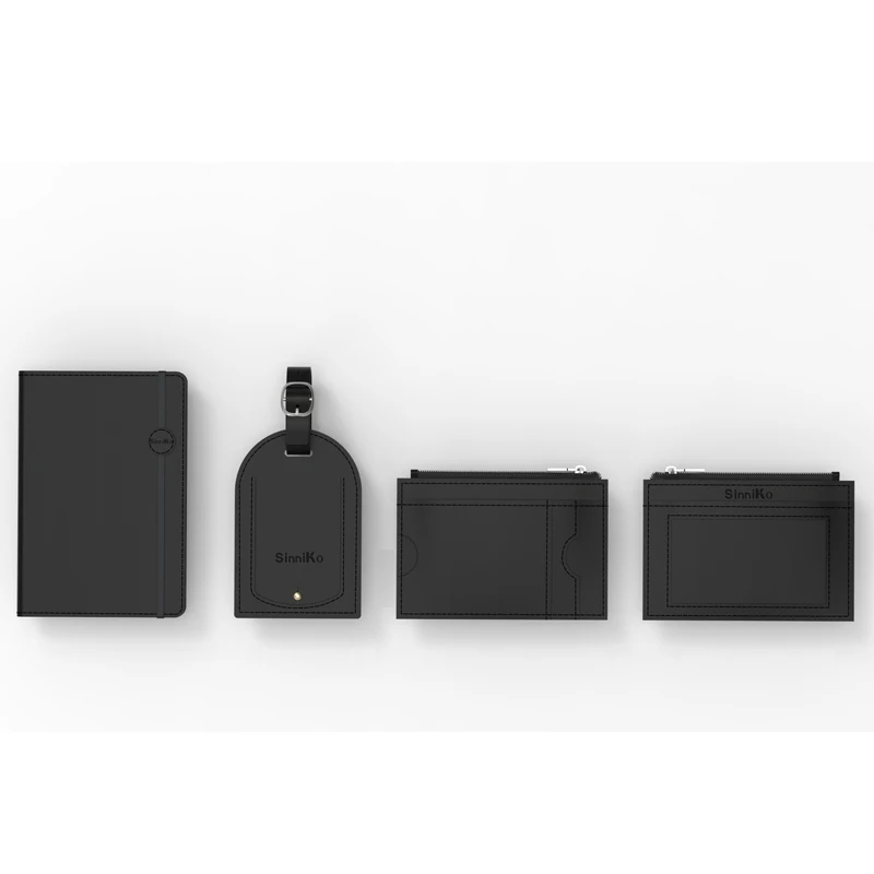 Personalized Custom Saffiano Leather Passport Travel Wallet and Luggage Tag sets luggage leather waterproof passport wallet