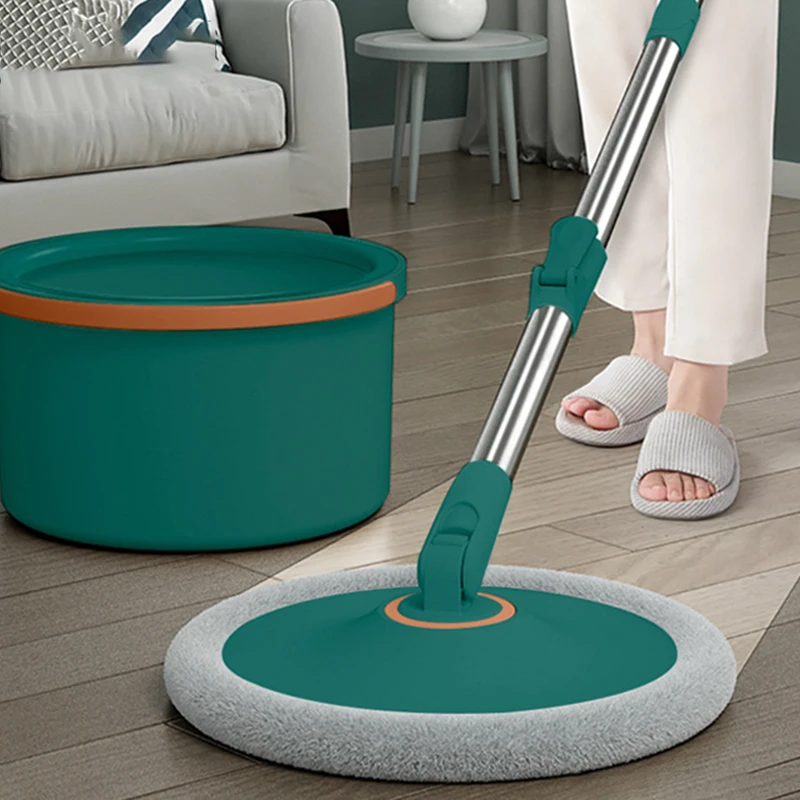 Wholesale Household Clean Sewage Separation Mop Rotatable Lazy Absorbent Mop Free Hand Washing Microfiber Flat Mop